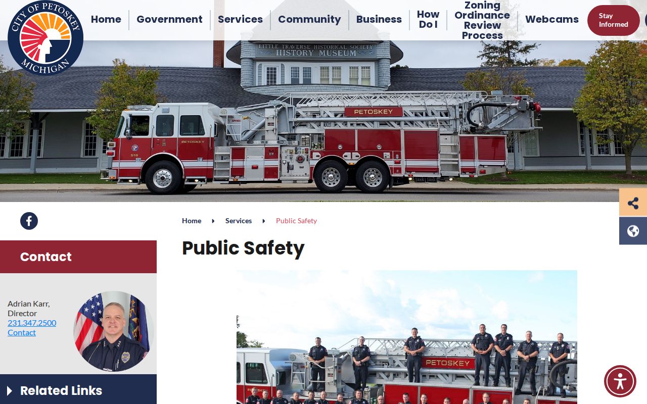 Petoskey criminal records at the Department of Public Safety