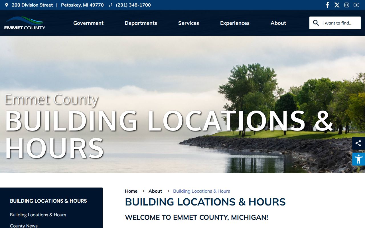Emmet County criminal records building directory